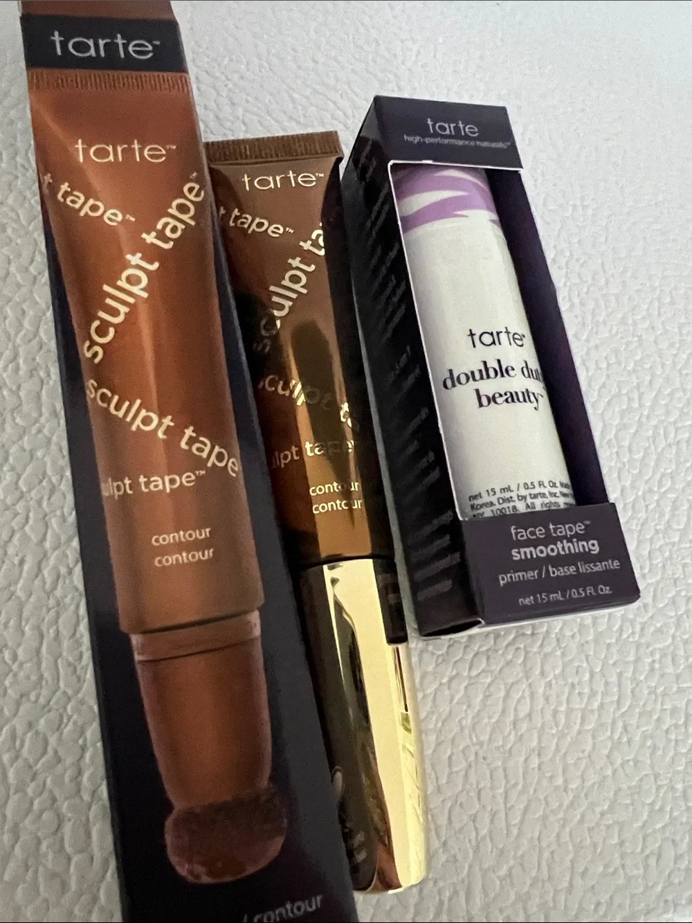 tarte Sculpt Tape Contour full size & Face Tape smoothing primer mini size